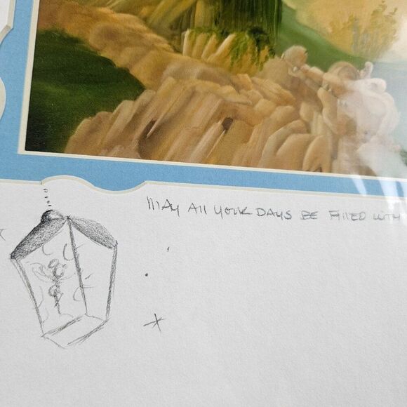 Disney Peter Pan Signed Art Hidden Print Katie Kelly Artist Tinker Bell Tink - Picture 5 of 9